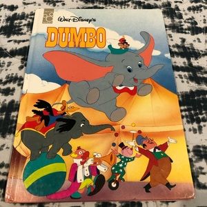 Vintage Walt Disney's Dumbo Book Hardback 1986